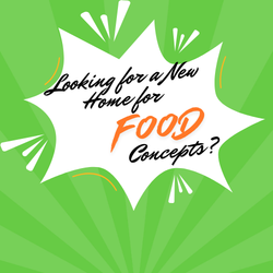                                                                 We currently have 2 Locations available for New Concepts! Looking for to add New Local Vendors.  